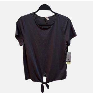 NWT ID Ideology Womens Knot-Front Tee | Size XXL Deep Charcoal Size L Indigo Sea